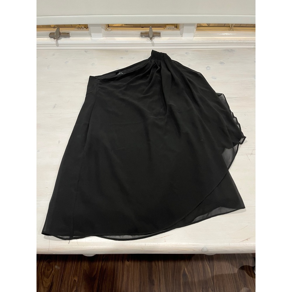 R & M Richards Womens Black One Shoulder Dressy Asymmetrical‎ dress